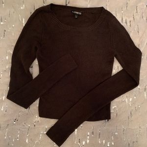 EXPRESS Army green - ribbed long sleeve